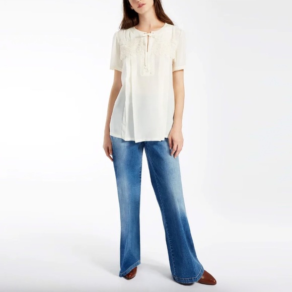 MaxMara Weekend - Embroidered Blouse - Ivory - Picture 2 of 12